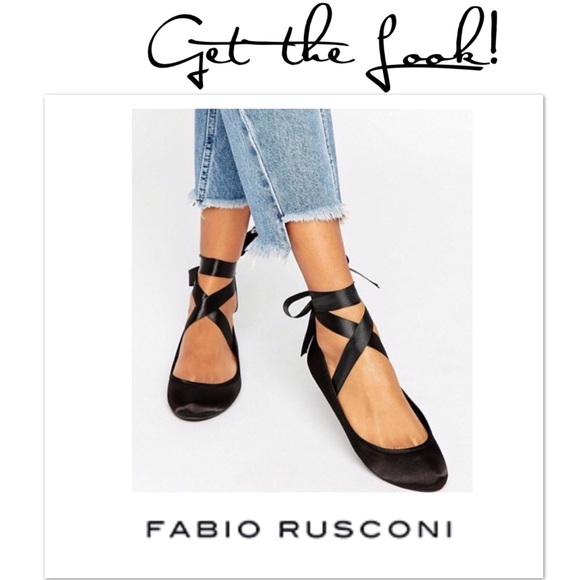 Fabio Rusconi ribbon flats with rubber sole - Picture 2 of 5